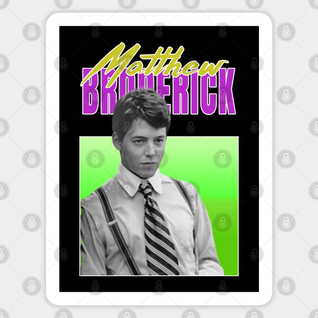 Matthew Broderick 80s Vintage Style Sticker by DankyDevito